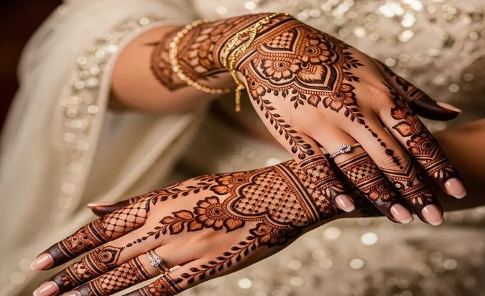 arabic instagram stylish royal front hand mehndi design